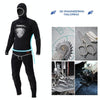SLINX 1301 2 in 1 5mm Neoprene Super Elastic Wear-resistant Warm Long-sleeved Split Wetsuit Set for Men, with Hood, Size: S