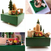 Christmas Tree Shape Home Decor Originality  Wooden Musical  Boxes