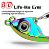 PROBEROS DW570 Fishing Lures Spinning Sequins Long Casting Tremor Swimming VIB Micro Tremor Zinc Alloy Bait(Silver) Weight: 13g
