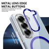 For Samsung Galaxy Z Fold6 lce Folding Series MagSafe Integrated Clear PC Phone Case(Royal Blue)