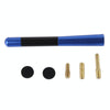 Carbon Fiber Aluminum Short Antenna Polished Universal Screws Base(Big Size)(Blue)