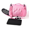 Cats and Dogs Go Out Portable Breathable Foldable EVA Pet Bag, Size:432526cm(Pink)