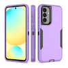 For Samsung Galaxy A36 Magnetic PC Hybrid TPU Phone Case(Purple+Black)