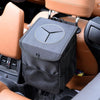 With Cover Car Trash Can Foldable Car Chair Back Trash Can Waterproof Box, Size: 15 x 15 x 25cm(Black)