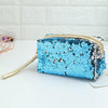 Travel Portable Sequined Anise Cosmetics Tote Storage Bag(Royal Blue)