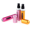 Portable Mini Aluminum Refillable Perfume Bottle Spray Empty Cosmetic Containers Atomizer, Capacity:5ml(Gold)