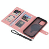 For iPhone 13 Pro ViLi GBS Series MagSafe Magnetic RFID Leather Flip Phone Case(Pink)