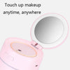 K005 Portable Hydrating LED Fill Light Makeup Mirror USB Mini Humidifier(White)