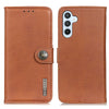 For Samsung Galaxy A36 5G KHAZNEH Cowhide Texture Horizontal Flip Leather Phone Case(Brown)