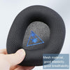 2 PCS Headphone Foam Cover for Turtle Beach Stealth 600 Gen 2(Black Net Cloth Blue Pattern)