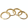 4 PCS Car Outlet Decorative Rings Aluminum Alloy Air Outlet Chrome Trim Ring Car Dashboard  Air Vents Cover Sticker Decoration for Audi A3(Gold)