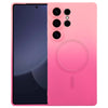 For Samsung Galaxy S25 Ultra 5G Liquid TPU Silicone Gradient MagSafe Phone Case(Pink Red)