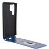 For Samsung Galaxy S24 Ultra 5G Magnetic Vertical Flip Leather Phone Case(Blue)
