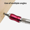 Hexagonal Shank Quick Release Self-Locking Joint Extension Rod Electric Drill Driver Extension Quick Conversion Bits(Silver+Red)