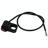 Motorcycle Modification Aluminum Alloy Waterproof Retro Switch Headlight Shot Light Discharge Switch(Red Button)