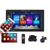 7622C 6.2 inch Dual Spindle HD Car Universal MP5 Carplay Player, Style: Standard+AHD Camera