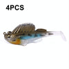 4 PCS HENGJIA SO062 Defense Bottom Tail 14g Jumping Fish Luya Soft Bait(10)