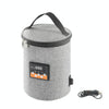 Car Outdoor Bottle Wipes Food Heating Warm Bag Temperature Adjustable Bottle Warmer(Round Gray)