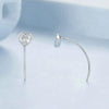 S925 Sterling Silver Playful Heart Zircon Earrings(BSE1003)