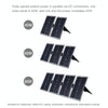 HAWEEL 2 PCS 20W Monocrystalline Silicon Solar Power Panel Charger, with USB Port & Holder & Tiger Clip, Support QC3.0 and AFC(Black)