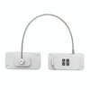 Child Safety Lock No Hole Window Limiter Refrigerator Drawer Cabinet Combination Lock, Specification: 2-bit White
