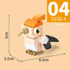 LELE BROTHER 9100-4 Upupa Epops Bird Paradise Small Particle Children Early Learning Puzzle Building Blocks Toy