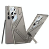 For Samsung Galaxy S24 Ultra 5G GKK Mech Style Ultra-thin Folding Holder Phone Case, Not Included Pen(Titanium Gray)