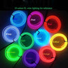 Flexible LED Light EL Wire String Strip Rope Glow Decor Neon Lamp USB Controlle 3M Energy Saving Mask Glasses Glow Line F277(Purple Light)