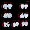Halloween DIY Earrings Mould Pendant Decoration Silicone Mould, Style: 5780(White)