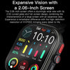 Sports Smart Watch 2.06 Inch Ultra HD AMOLED Screen Bluetooth Talking Watch(Black)