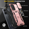 For Xiaomi Redmi Note 13 Pro 4G Armor PC + TPU Camera Shield Phone Case(Rose Gold)