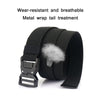 Outdoor Casual Lightning Buckle Men Elastic Belt, Length: 125cm(Twill Brown)