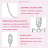 S925 Sterling Silver Platinum Plated Butterfly Safety Chain Bracelet Accessories(SCC2883)