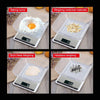 10kg/1g Stainless Steel Kitchen Scale Household Food Electronic Scale(White)