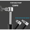 Manual Mini Portable Bicycle Aluminum Alloy Pump + Plastic glue-free tire patch + Tire lever (Red)