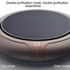 Intelligent Formaldehyde Removal Haze Negative Ion Solar Car Air Purifier(Gold)