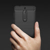 For Nokia 5 Brushed Carbon Fiber Texture Shockproof TPU Protective Cover Case (Black)