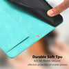 For iPhone XS Max Tulips Embossed Leather Phone Case with Lanyard(Green)