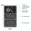 LP-E6 USB LCD Dual Charger Camera Battery Charger