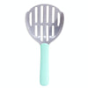 Cat Litter Scoop with Ergonomic Handle (Grey + Green)