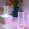 RGB Crystal Rose Atmosphere Table Lamp Bedroom Touch LED Decorative Night Light, Style: Bluetooth Speaker Model