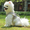 Reflective Dog Harness & Lead Set, Grey, M (35-40cm Chest)