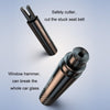 Vehicle-Mounted Multifunctional Broken Window Escape Safety Hammer(Black)
