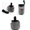 Dog Treat Training Pouch Bag with Poop Bag Dispenser - Grey
