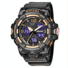 SMAEL 8008 Outdoor Sports Multifunctional Waterproof Luminous Men Watch(Rose Gold)
