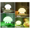 Silicone Colorful Mushroom Night Light Bedside Sleeping Table Lamp, Power source: 0.8W(Niu Niu Mushroom)