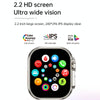 WS12 ULTRA 2 2.2 inch Sport Smart Watch, Support Payment Code / Bluetooth Call / Sleep / Blood Oxygen / Heart Rate / Blood Pressure Health Monitor(Black)