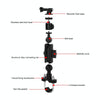 CS-1134A1 Motorcycle Bike Action Camera Recorder Mobile Phone Fixing Bracket Holder, Handlebar Version