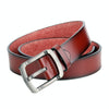 Dandali L8035 Men Casual Antique Pin Buckle Leather Belt Waistband, Size: 110-125cm (Brown)