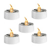 Halloween Electronic LED Candle Light, Color: Warm White Flash(White -shell Ghost Face)